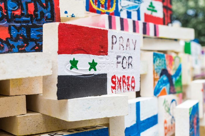 Hand Painted Tile Pray For Syria