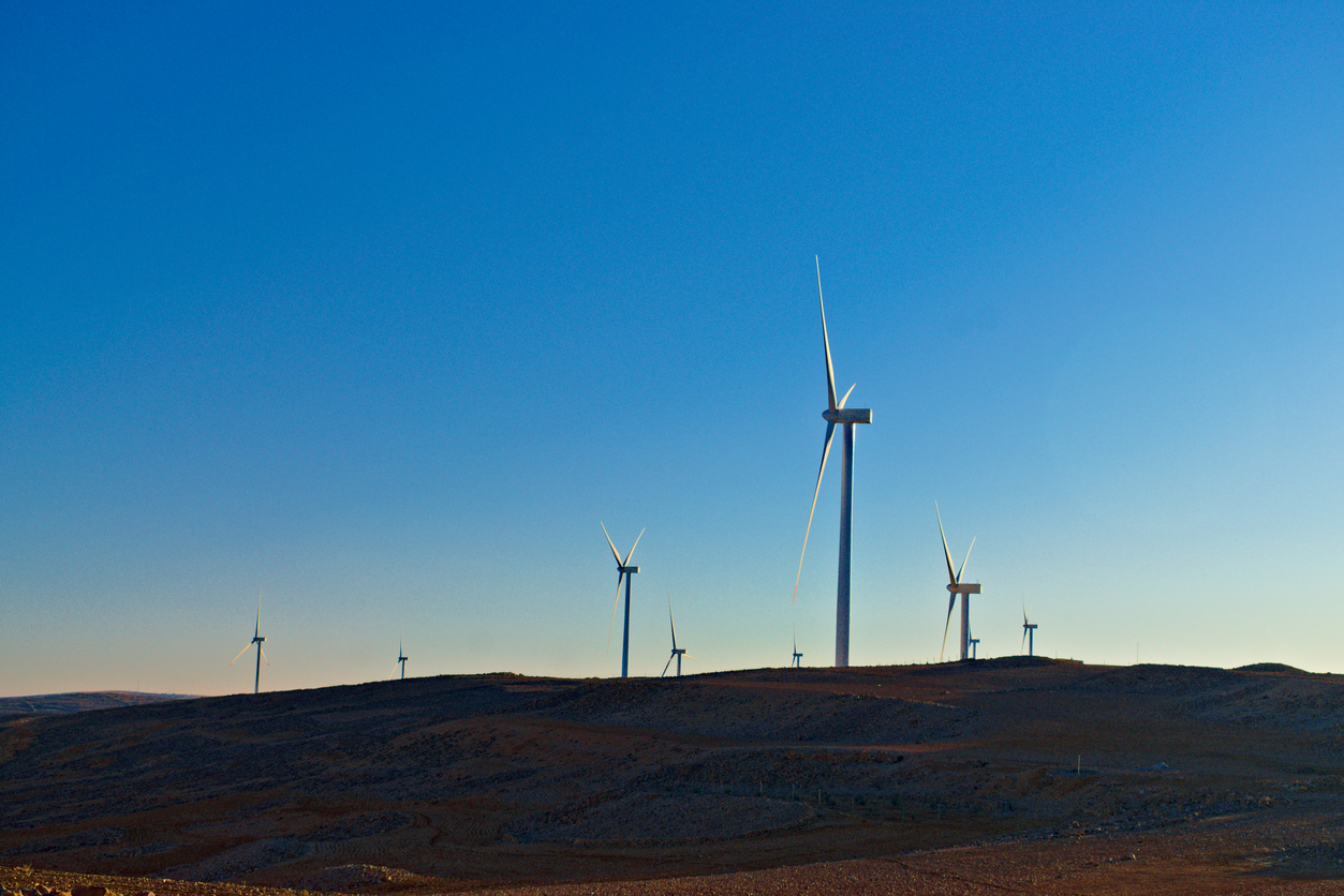 Wind Turbines In The Desert