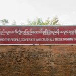 Tatmadaw (military) Sign At The Royal Palace, Mandalay