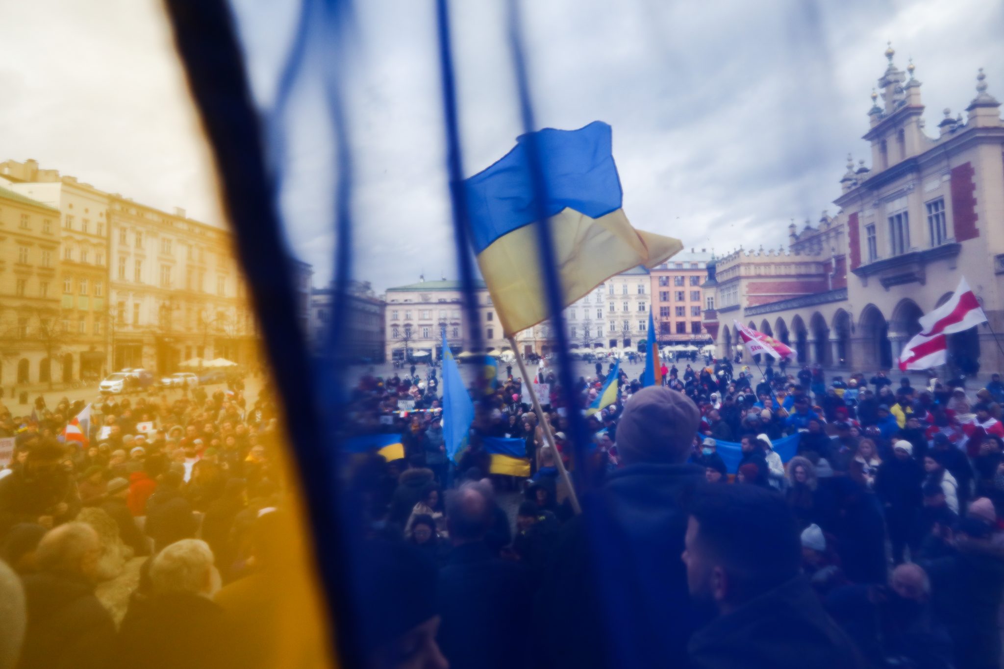 March For Peace In Ukraine In Krakow, Poland