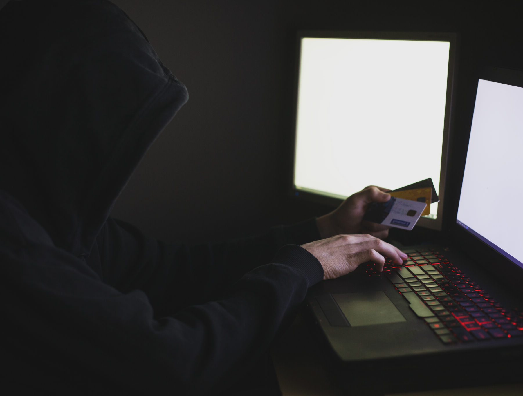 Young Hacker Attacking From Home